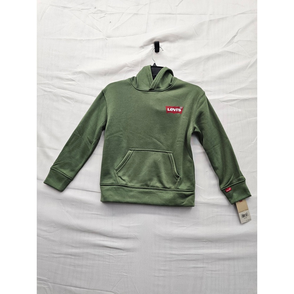 Levi's‎ Boys Pullover Hoodie Green Polyester Blend Casual Size Small 8-10